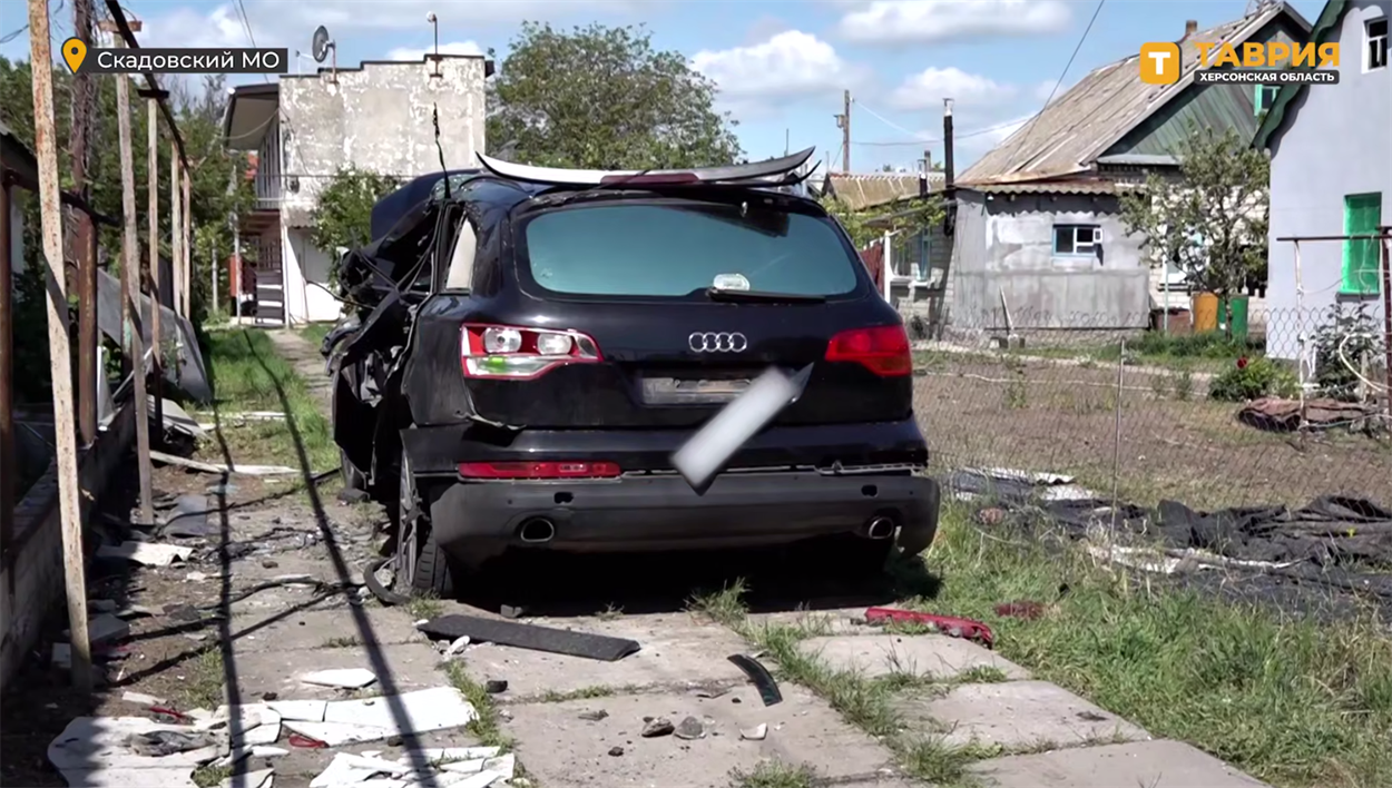 Авто Дудки після атаки