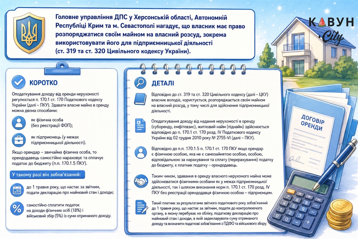Інфографіка щодо оренди