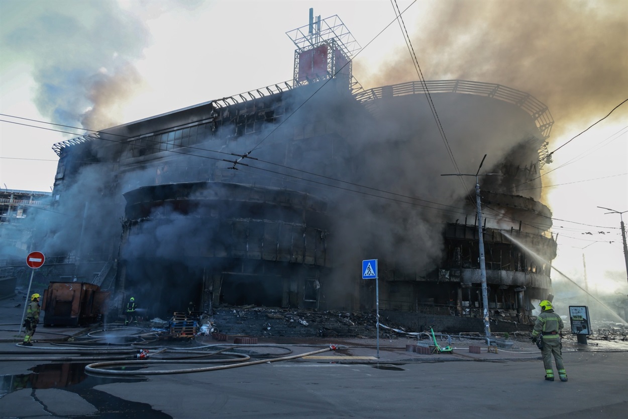 Наслідки обстрілу Києва росіянами 24 травня 2026 року