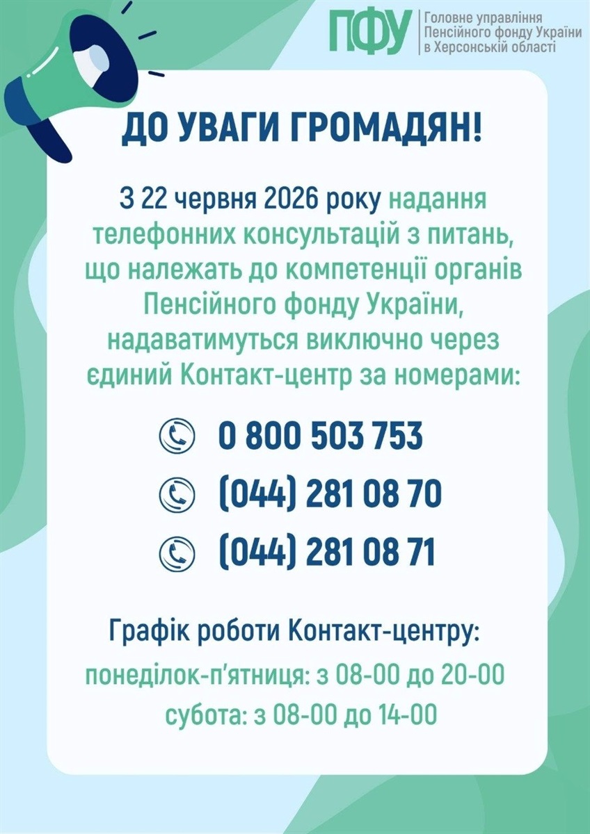 Контакти ПФУ