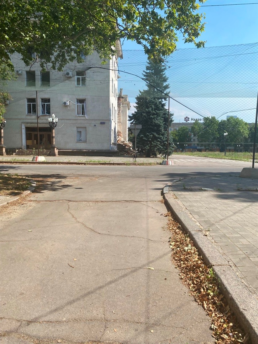 Антидронова сітка в Херсоні