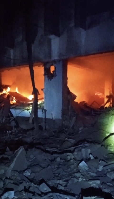 Наслідки однієї з пожеж у Херсонській області