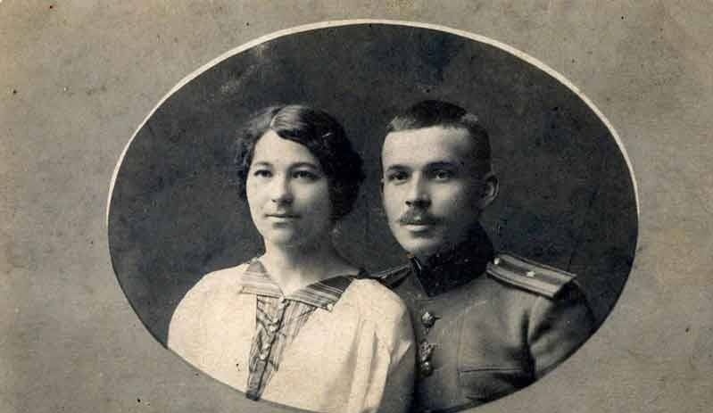 Юний Микола Куліш з дружиною Антоніною Невелль